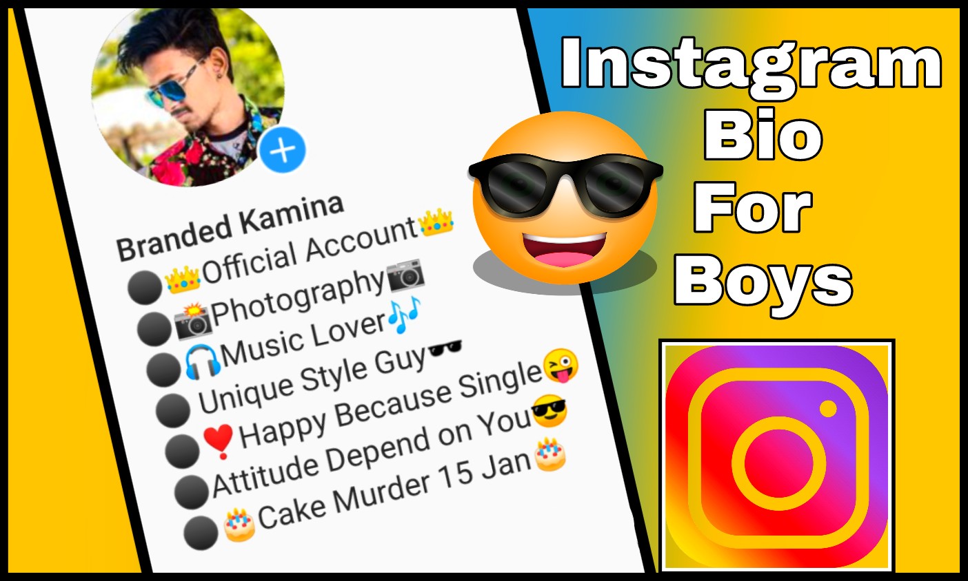 Instagram Bio for Boys