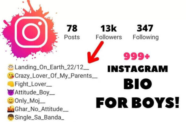 Instagram Bio for Boys
